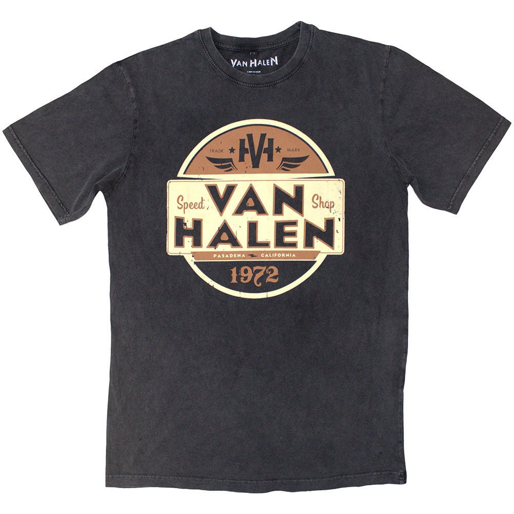 VAN HALEN ヴァンヘイレン (エドワード生誕 70周年 ) - Speed Shop / Stone Wash / Tシャツ / メンズ - PGS